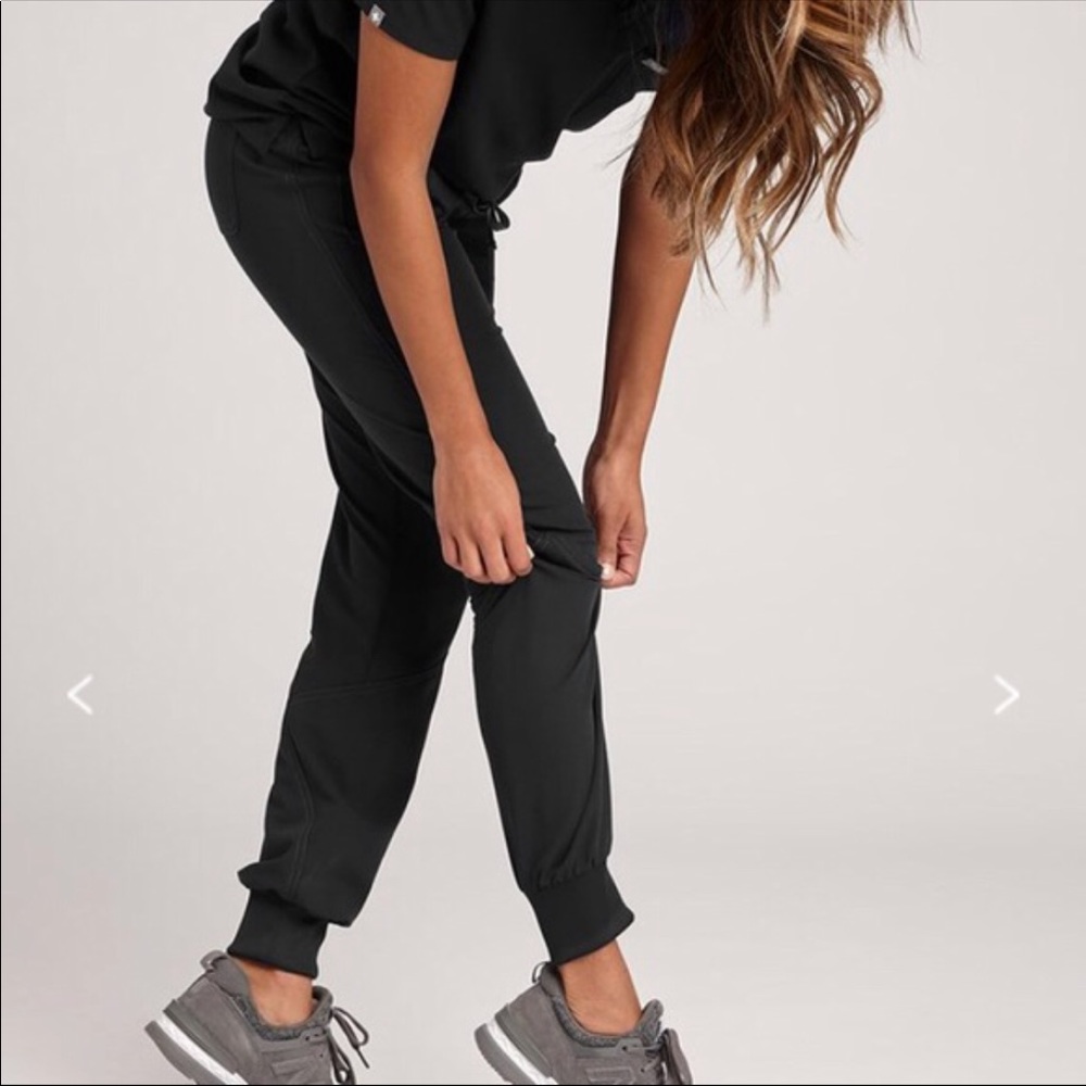 XS FIGS Black Moca Scrub Pants